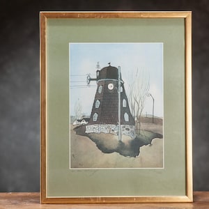 ÅKE ARENHILL, a beautiful large limited lithography, Scandinavian wall art, Swedish contenporary art, Signed modern picture