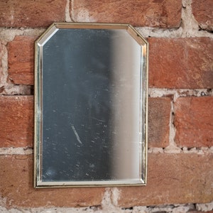 Vintage Wall Mirror from 1950's, Mid Century Bevelled Mirror, Retro Vintage Decoration image 7