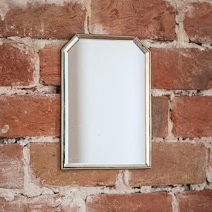 Espejo de pared vintage de la década de 1950, espejo biselado de mediados de siglo, decoración vintage retro imagen 2