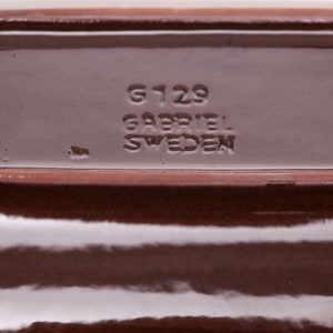 Vintage schwedischeplatte von Eke Bjerén für Gabriel von Schweden 1960er Jahre, Vintage Studio Keramik, skandinavische moderne Steinzeug Bild 10