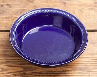 Scandinavian Vintage Höganäs Keramik Dark Blue Bowl from series Old Hoganas, 1960's, Made in Sweden, Scandinavian Design