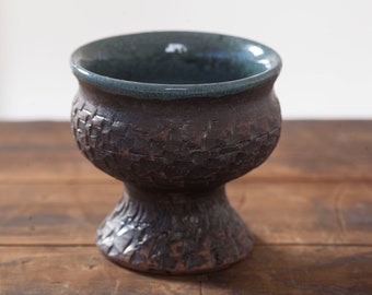 Swedish Etelhem Pottery Bowl di Erik Annervik, Gotland vintage Pottery Studio piatto anni '50