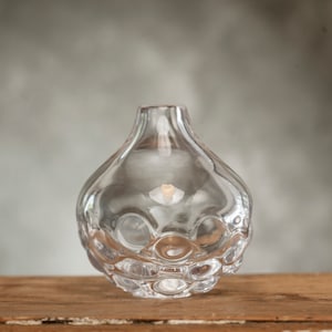 Swedish Glass Vase Designed by Sven Palmqvist for Orrefors, 1940-1970, Vintage Glass Art, Scandinavian Design