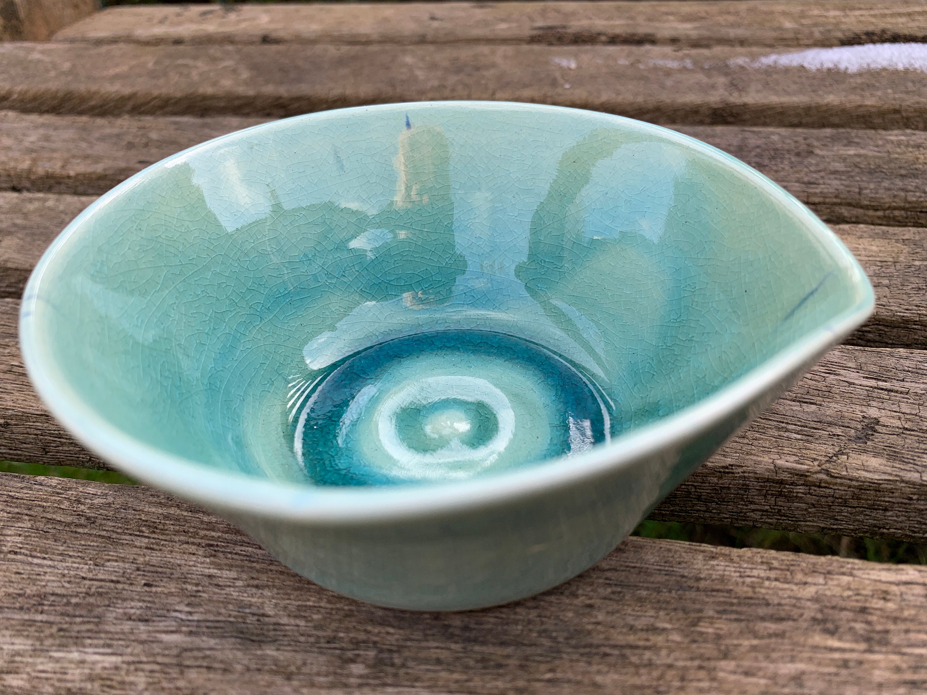 Ceramic Sage Bowl with a vintage inspired China Etsy