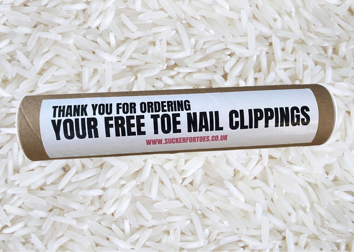 PRANK TUBE Your free toe nail clippings funny gift birthday Etsy