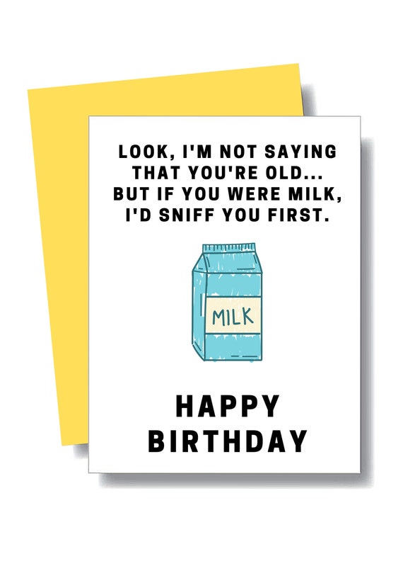 Funny Happy Birthday Card Rude Cheeky Banter Old Husband Wife - Etsy Funny Happy Birthday Card Rude Cheeky Banter Old Husband Wife - Etsy