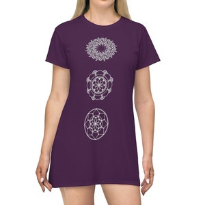 T-Shirt Dress Geometry Mandala Art Patterns