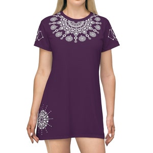 T-Shirt Dress Geometry Mandala Art Patterns