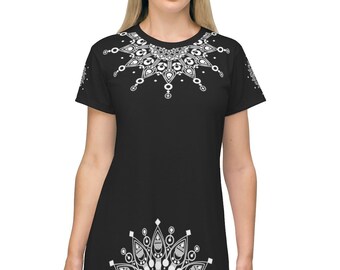 T-Shirt Dress Geometry Mandala Art Patterns