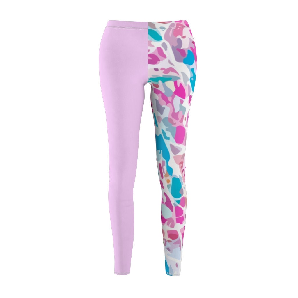 Yoga Leggings With Different Colored Legs Women's Gym - Etsy Australia