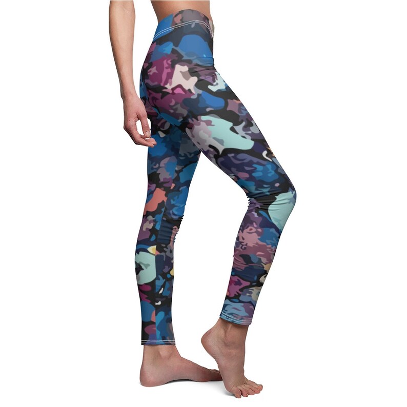 Yoga Leggings Women/'s Cut Sew Casual Skinny fit Leggings Super Soft Colorful Printed with Artistic Abstract Art Patterns