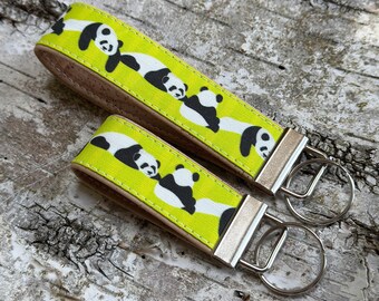 Panda Keychain | Cork and Canvas | Eco-friendly | Nature, Wildlife