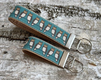 Long-eared Owl Keychain | Cork and Canvas | Eco-friendly | Wildlife, Birds