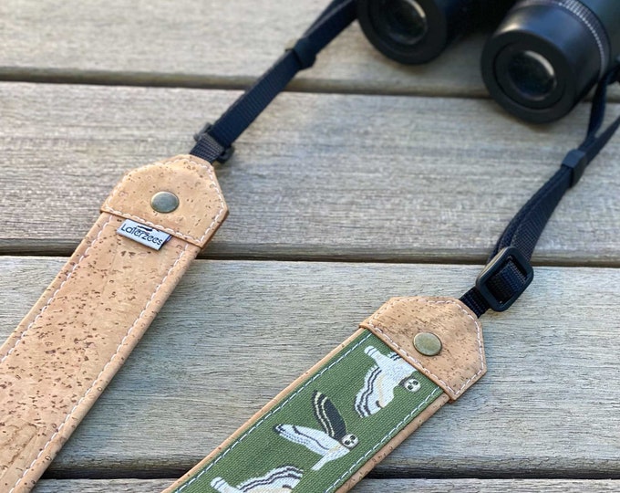 Short-eared Owl Optics Strap | Binoculars, Camera | Eco-friendly | Birdwatching