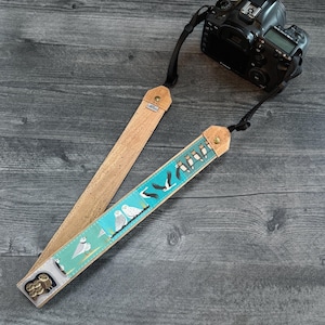 Dragonne pour jumelles/appareil photo Patchwork Birds | Respectueux de l'environnement | Observation des oiseaux, oiseaux de rivage, hiboux, oiseaux chanteurs image 15