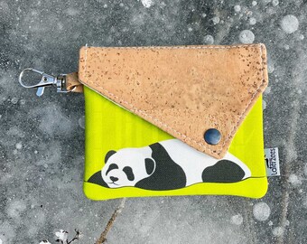 Panda Snap Wallet | Eco-friendly Coin Purse Keychain | Wildlife Gift