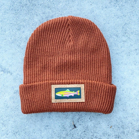 Rainbow Trout Beanie Hemp and Organic 