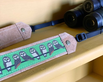 Saw-whet Owl Optics Strap | Binoculars, Camera | Eco-friendly | Birdwatching