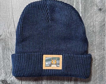 Long-eared Owl Beanie | Hemp and Organic Cotton | Eco-friendly Gift for Bird Lover | Hat, Cap, Knitted