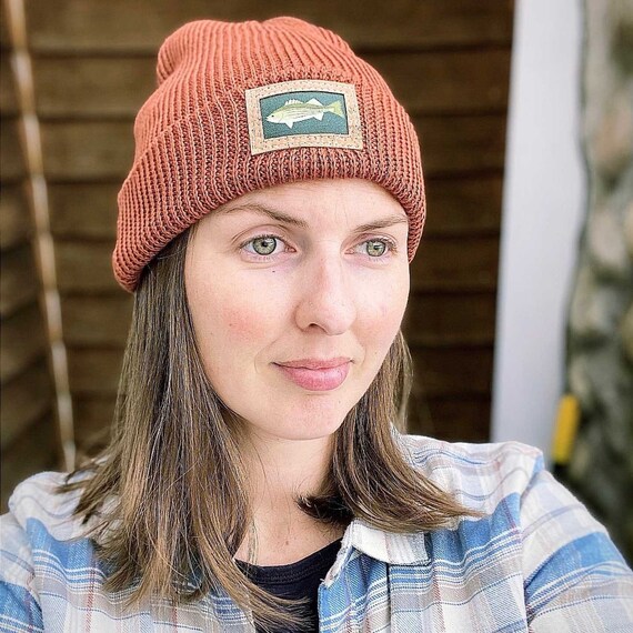 Rainbow Trout Beanie Hemp and Organic 
