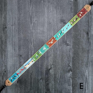 Dragonne pour jumelles/appareil photo Patchwork Birds | Respectueux de l'environnement | Observation des oiseaux, oiseaux de rivage, hiboux, oiseaux chanteurs Strap E