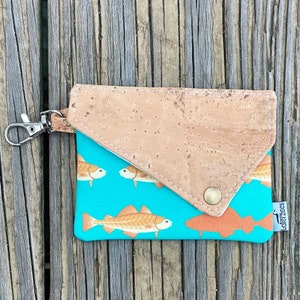 Cod Snap Wallet | Eco-friendly Keychain Pouch | Fishing Gift