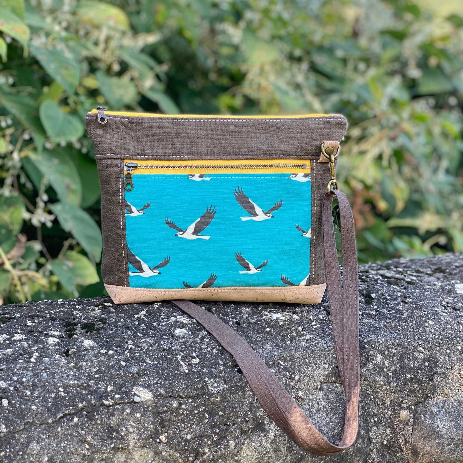 Osprey Crossbody Bag Ecofriendly Purse Hemp Cork Linen Etsy