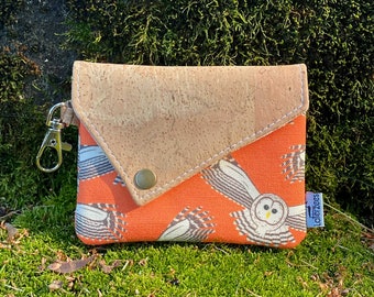Barred Owl Snap Wallet | Eco-friendly Keychain Pouch | Owl Gift