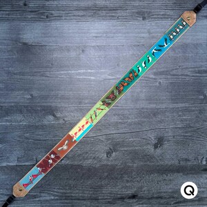 Dragonne pour jumelles/appareil photo Patchwork Birds | Respectueux de l'environnement | Observation des oiseaux, oiseaux de rivage, hiboux, oiseaux chanteurs Strap Q