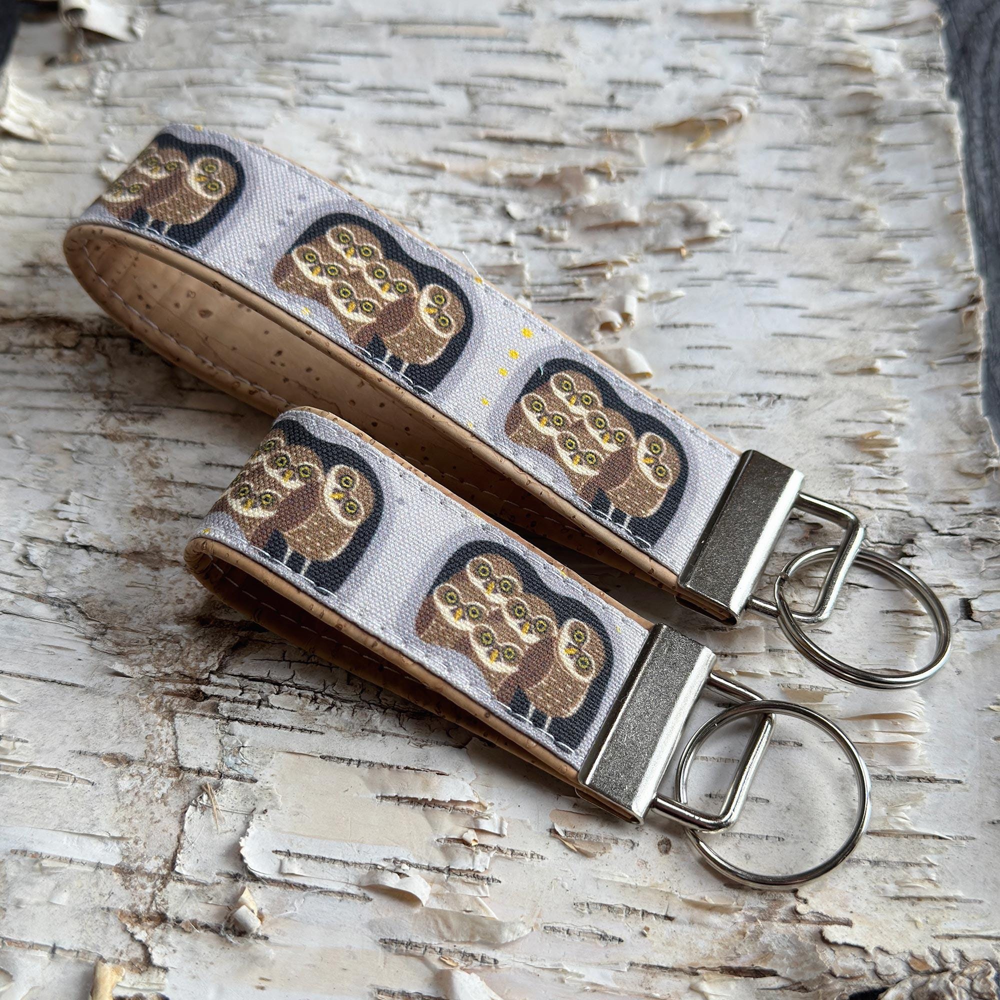 Burrowing Owl Keychain | Cork and Canvas | Eco-friendly | Wildlife, Birds