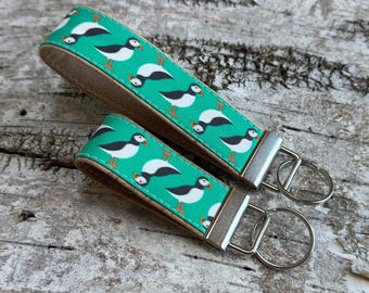 Puffin Keychain | Cork and Canvas | Eco-friendly | Wildlife, Birds