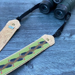 Pileated Woodpecker Optics Strap | Binoculars, Camera | Eco-friendly | Birdwatching
