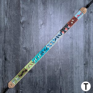 Dragonne pour jumelles/appareil photo Patchwork Birds | Respectueux de l'environnement | Observation des oiseaux, oiseaux de rivage, hiboux, oiseaux chanteurs Strap T