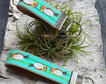 Saltmarsh Sparrow Keychain | Cork and Canvas | Eco-friendly | Wildlife, Birds