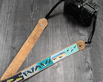 Patchwork Optics Strap (G) | Binoculars, Camera | Eco-friendly | Birding, Fishing, Wildlife