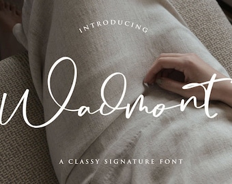 Signature Font, Calligraphy Font, Handwritten Font, Logo Font, Handwriting Font, Script Font, Wedding Font, Elegant, Feminine