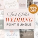 Wedding font bundle - Calligraphy Script Font, Handwritten font, Procreate Fonts, Canva Fonts, Cursive font, Cricut svg font 