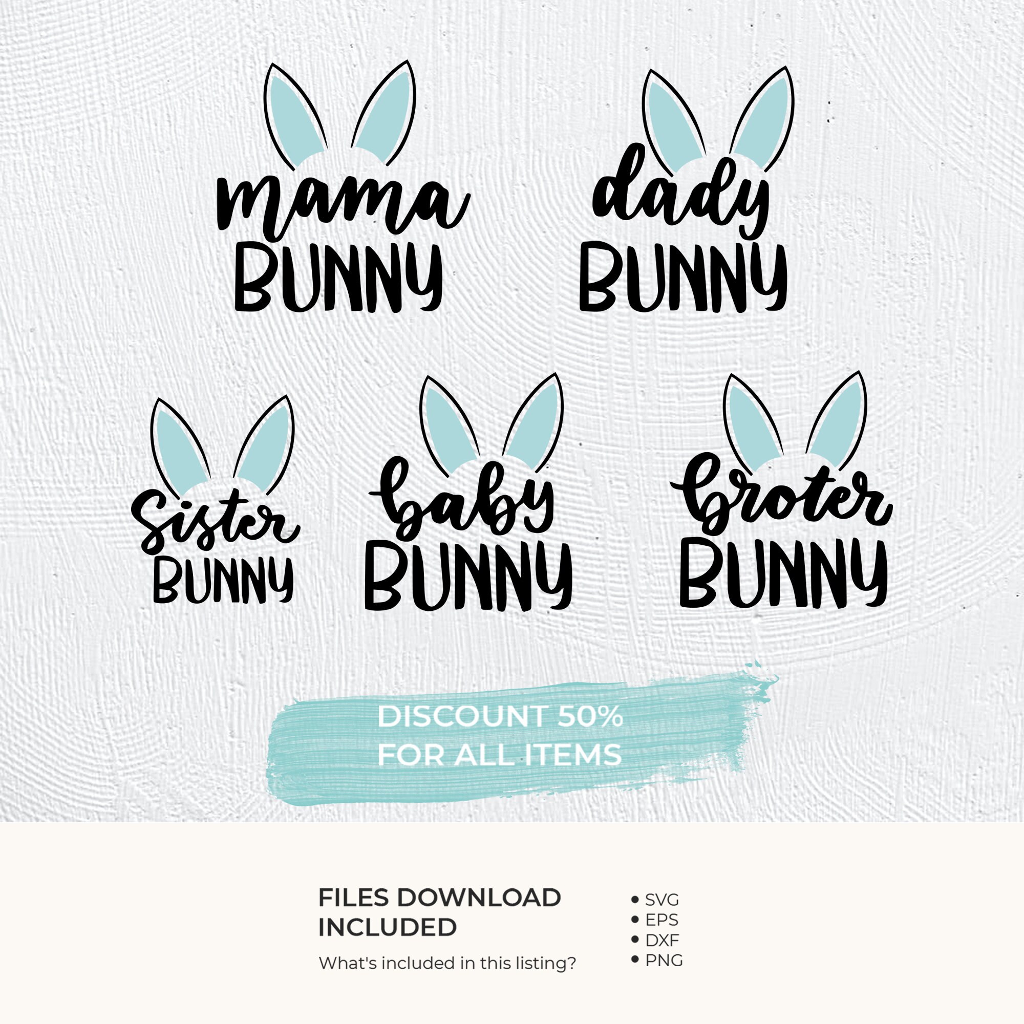 Free Free Family Bunny Svg 23 SVG PNG EPS DXF File