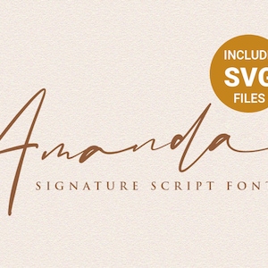Amanda - Wedding Font, Procreate Font, Canva Font, Logo Font, Modern Font, Boho Font, Signature Font, Script Font, Elegant Font, Fonts