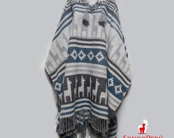 native world poncho, Native poncho, indian poncho, native poncho made with alpaca wool, unisex poncho, native american style poncho