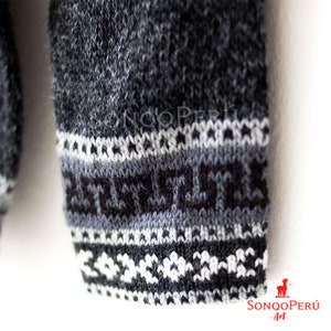 Suéter de Alpaca Blanco, Suéter de Alpaca para Hombre, Suéter Boho, Lana de Alpaca Genuina, Suéter, Suéter de Lana de Alpaca, Peruano, Knitsweater imagen 3