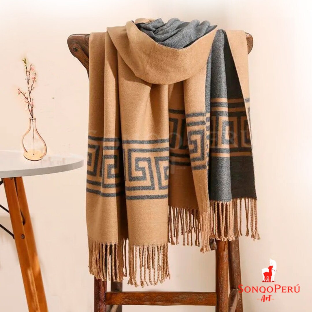 how to wear an alpaca shawl