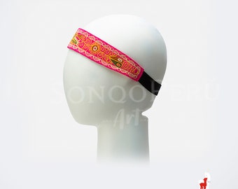Color headband, embroidered headband, handmade, Peruvian headband