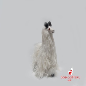 Suri Baby Alpaca, plush alpaca, handmade baby alpaca leather toy, lovely baby alpaca fur toy, soft fluffy toy for kids handmade