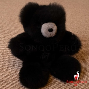 Handcrafted Baby Alpaca Fur Teddy Bear: Hypoallergenic Plush Doll