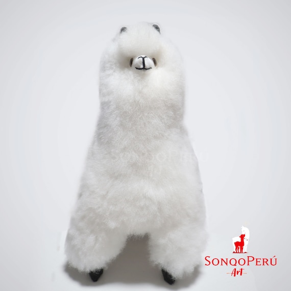 ペルー産ベビーアルパカの手作り毛皮おもちゃ：柔らかいぬいぐるみ