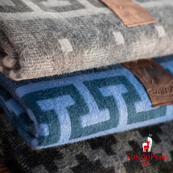 Coperta in lana di alpaca peruviana: morbida e calda coperta, 56x72