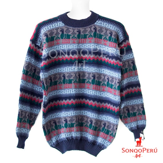 Alpaca Sweater, Peruvian Sweater, Men's Sweater - Etsy