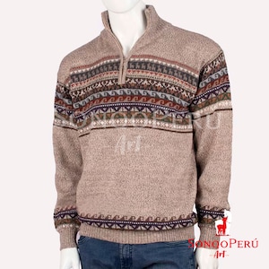 Alpaca Cardigan sweater for men, Men&#39;s Wool Sweater,Royal beige Sweater, Stylish Handmade Alpaca Sweater for Men,Hand Knitted AlpacaCardigan
