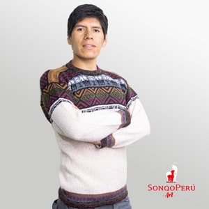 Alpaca sweater, Peruvian sweater, men&#39;s sweater